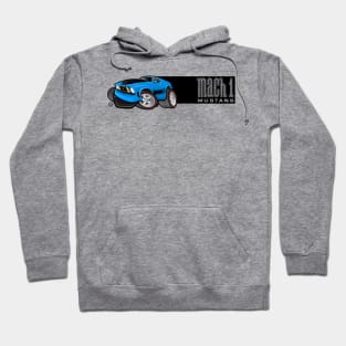 Mach 1 Blue with Black Stripe Hoodie